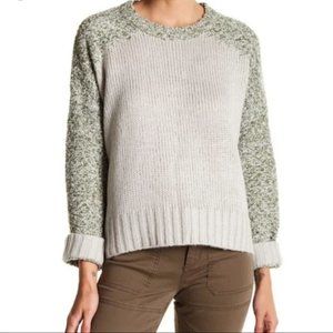 John + Jenn by Anthropologie Colorblock Fuzzy Knit Sweater Size XS